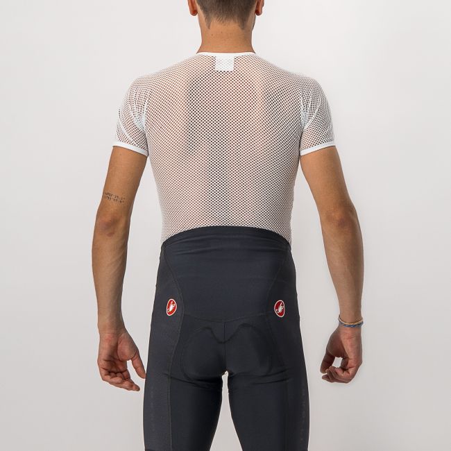 Castelli - bluza de corp cu maneca scurta - Core Mesh 3 SS - 20-30 gr C - alb