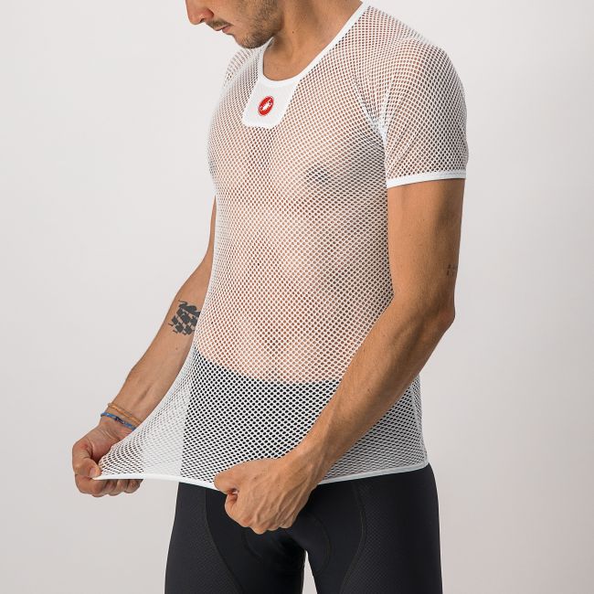 Castelli - bluza de corp cu maneca scurta - Core Mesh 3 SS - 20-30 gr C - alb