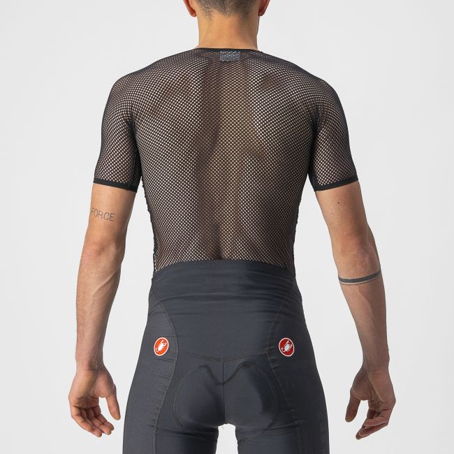 Castelli - bluza de corp cu maneca scurta - Core Mesh 3 SS - 20-30 gr C - negru