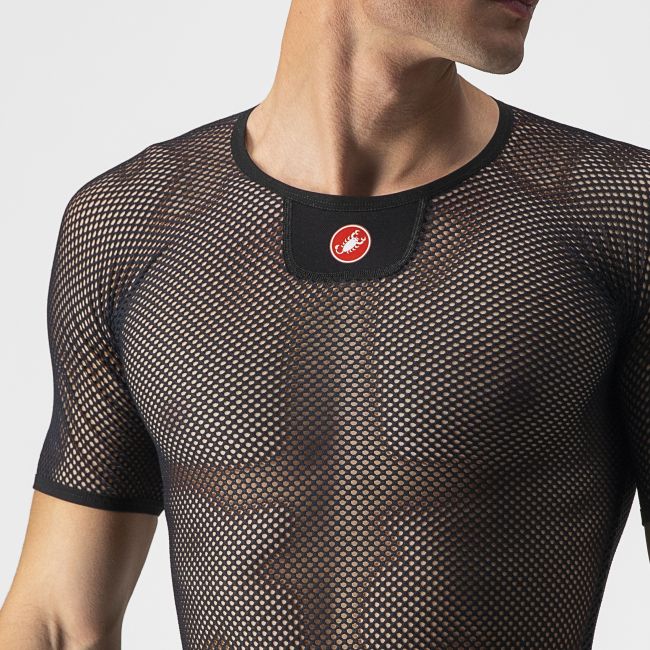 Castelli - bluza de corp cu maneca scurta - Core Mesh 3 SS - 20-30 gr C - negru