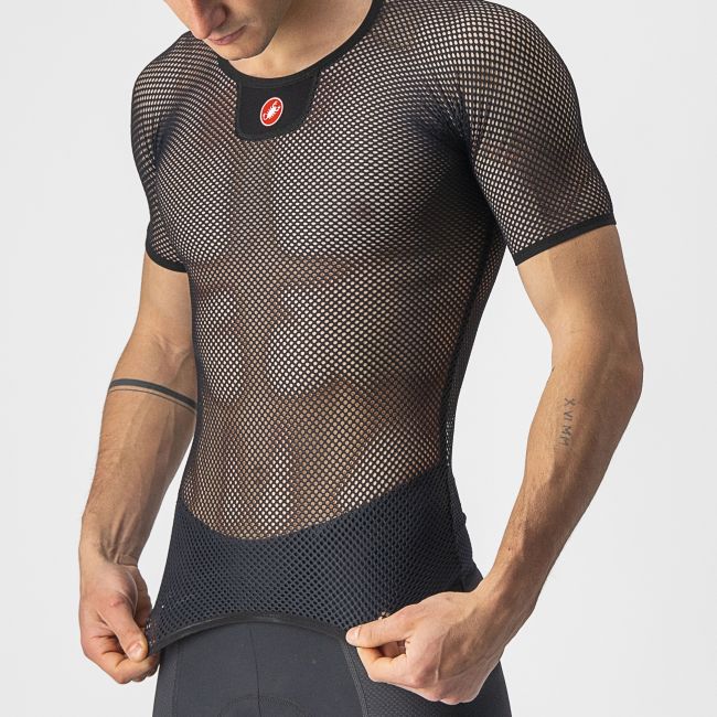 Castelli - bluza de corp cu maneca scurta - Core Mesh 3 SS - 20-30 gr C - negru