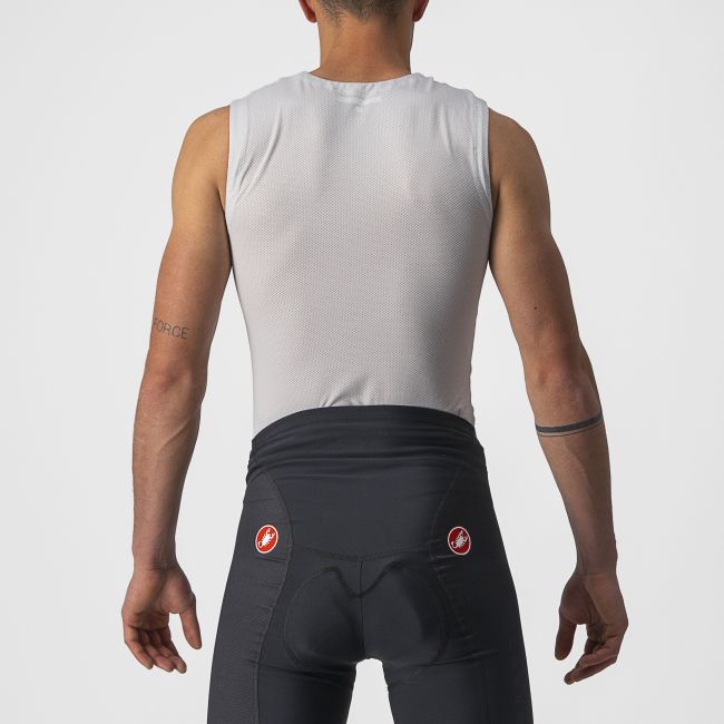Castelli - bluza de corp fara maneci - Active Cooling Sleeveless - 25-35 gr C - gri argintiu