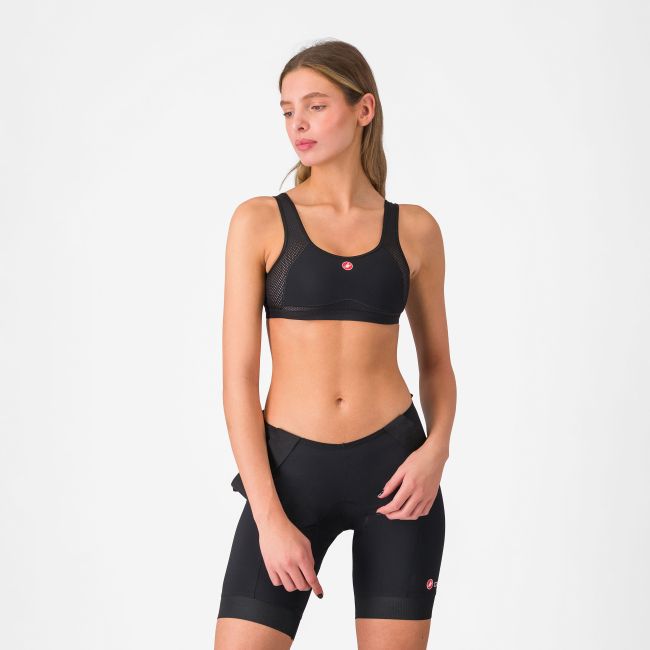 Bustieră ciclism Castelli Rosso Corsa Bra - neagră | ultraușoară