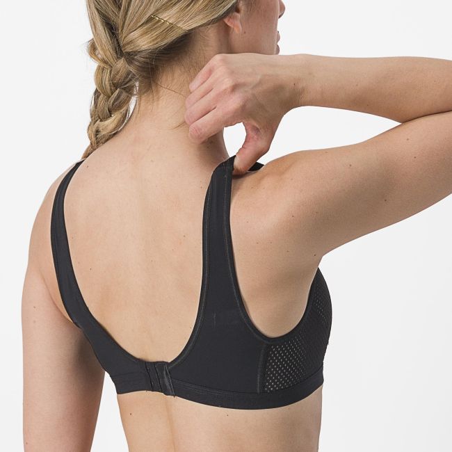 Bustieră ciclism Castelli Rosso Corsa Bra - neagră | ultraușoară