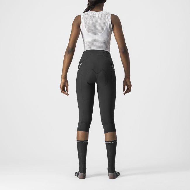 Castelli - pantaloni ciclism 3/4 cu bretele - Velocissima 3 Knicker - negru | argintiu