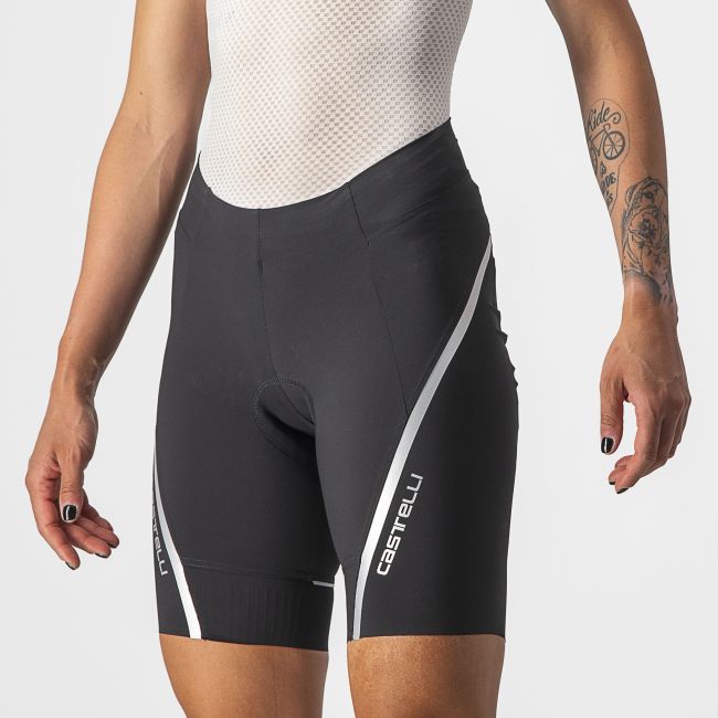 Castelli - pantaloni ciclism scurti - Velocissima 3 Short - negru | argintiu