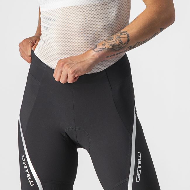 Castelli - pantaloni ciclism scurti - Velocissima 3 Short - negru | argintiu