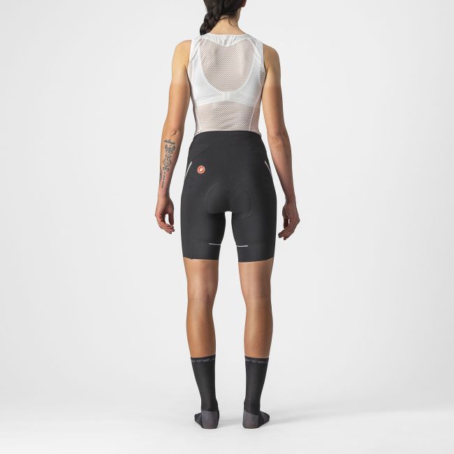 Castelli - pantaloni ciclism scurti - Velocissima 3 Short - negru | argintiu