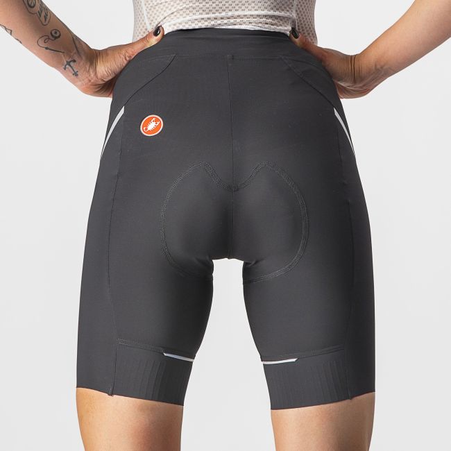 Castelli - pantaloni ciclism scurti - Velocissima 3 Short - negru | argintiu
