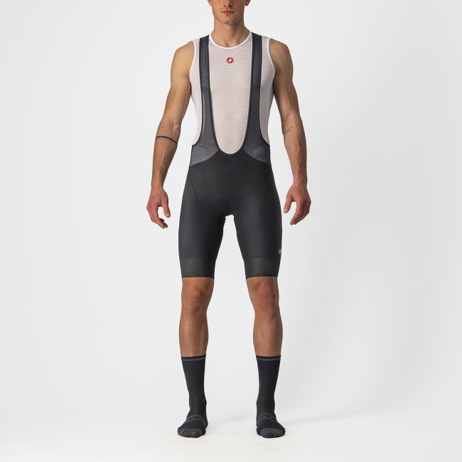 Castelli - pantaloni ciclism scurti cu bretele - Endurance 3 Bibshort - 15-35 gr C - negru