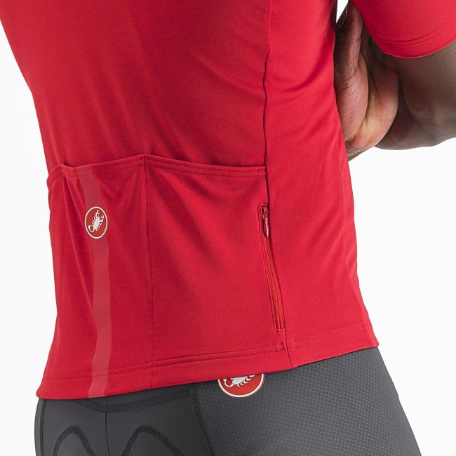 Castelli - tricou ciclism maneca scurta regular fit - Classifica Jersey - rosu