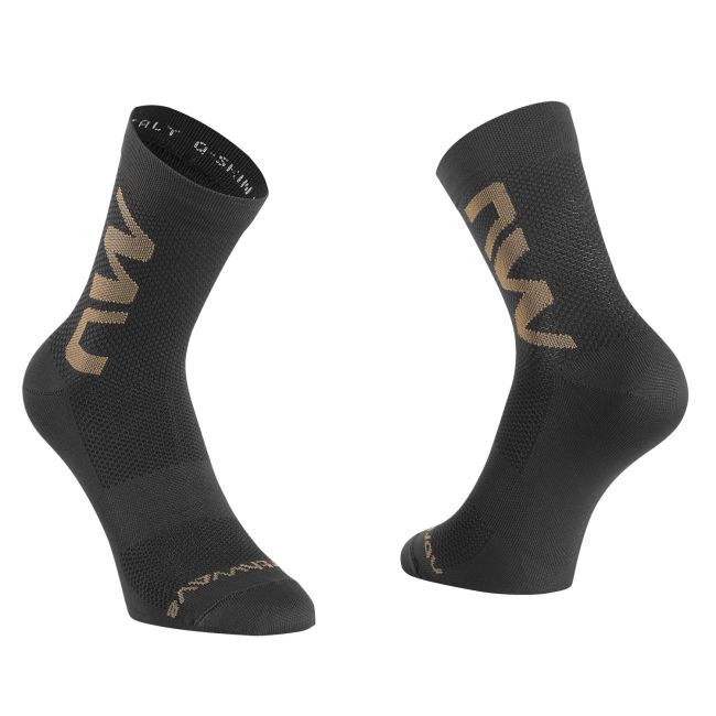 Northwave - sosete ciclism - Extreme Air Mid - inaltime 12 cm - negru-nisipiu