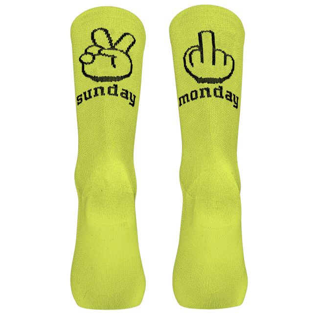 Northwave - sosete ciclism - Sunday Monday Sock - Yellow Fluo