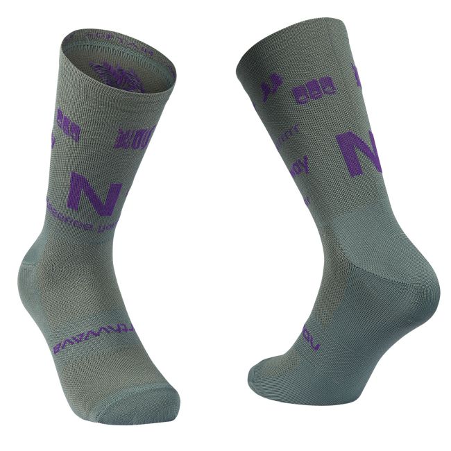 Northwave - sosete ciclism - Type Sock - Sage | Dark Purple