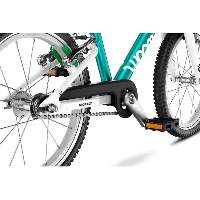 Bicicleta copii Woom 3 Automagic Go cu roti 16" - albastru Metallic Turquoise Petrol