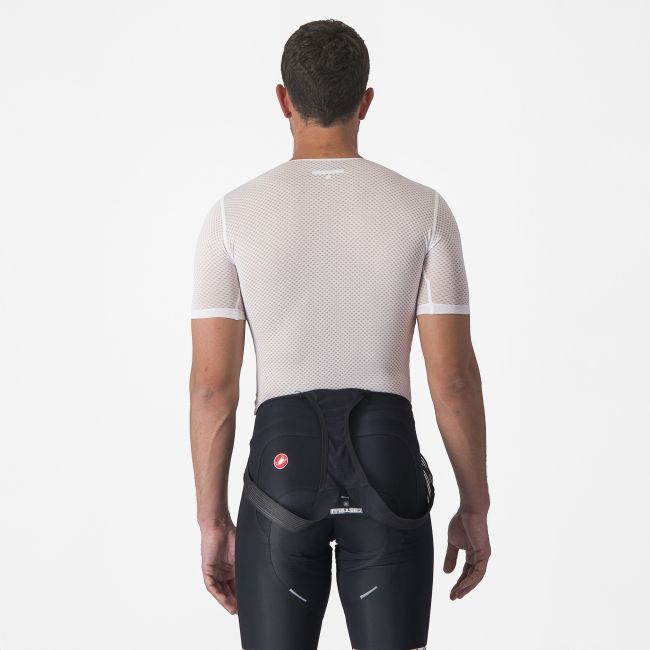 Castelli - bluza de corp cu maneca scurta - Pro Mesh 2.0 Short Sleeve - 15-28 gr C - alb