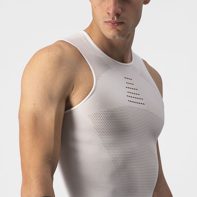 Castelli - bluza de corp fara maneci - Core Seamless Base Layer - 8-20 gr C - alb