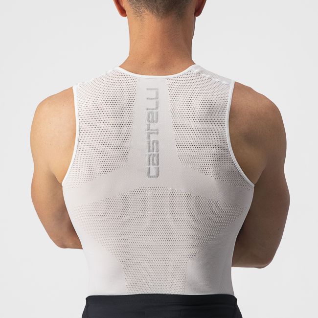 Castelli - bluza de corp fara maneci - Core Seamless Base Layer - 8-20 gr C - alb