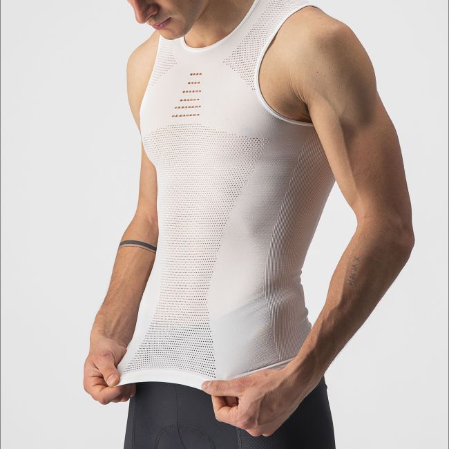 Castelli - bluza de corp fara maneci - Core Seamless Base Layer - 8-20 gr C - alb