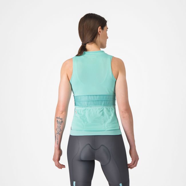Castelli - maiou ciclism - Anima 4 Sleeveless - 20-35 gr C - albastru deschis