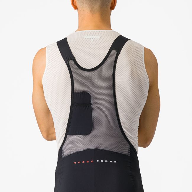 Castelli - pantaloni ciclism scurti cu bretele - Superleggera Bibshort - 20-40 gr C - negru