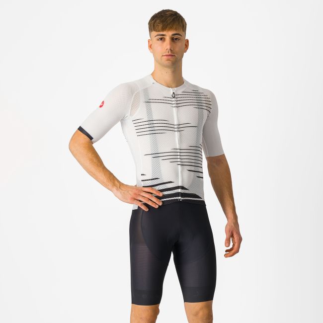 Castelli - pantaloni ciclism scurti cu bretele - Superleggera Bibshort - 20-40 gr C - negru