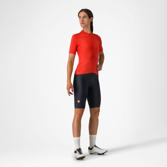 Castelli - tricou ciclism maneca scurta regular fit - Anima 4 W Jersey - 18-32 gr C - rosu deschis