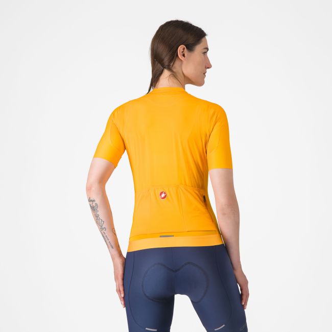 Castelli - tricou ciclism maneca scurta tailored fit - Espresso W Jersey - portocaliu