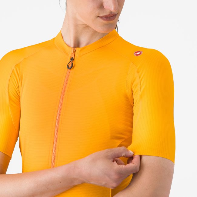 Castelli - tricou ciclism maneca scurta tailored fit - Espresso W Jersey - portocaliu