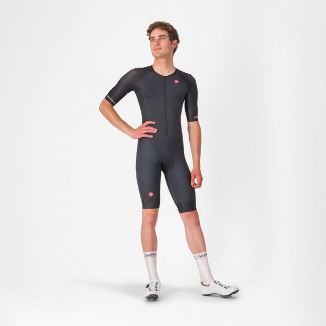 Castelli - costum triatlon cu maneca scurta - Core Tri Suit Short Sleeve - negru
