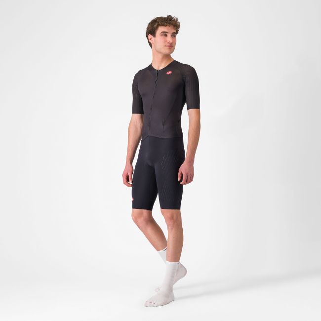 Castelli - costum triatlon cu maneca scurta - Free Sanremo 3 Suit Short Sleeve - negru