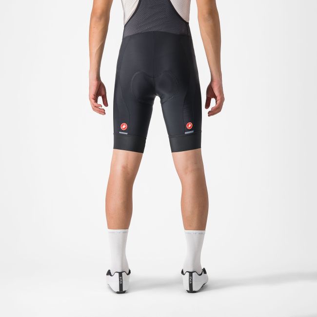 Castelli - pantaloni ciclism scurti cu bretele - Entrata 2 Bibshort - 15-35 gr C - negru
