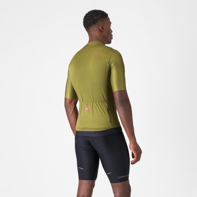 Castelli - pantaloni ciclism scurti cu bretele - Espresso Bibshort - 15-35 gr C - negru