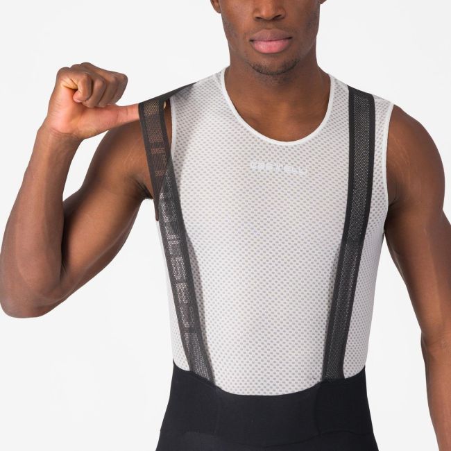 Castelli - pantaloni ciclism scurti cu bretele - Espresso Bibshort - 15-35 gr C - negru