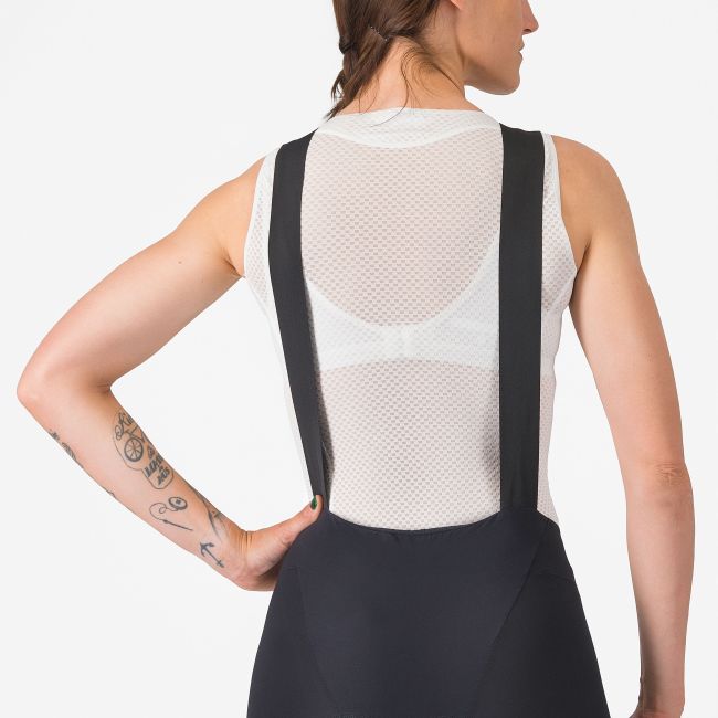 Castelli - pantaloni ciclism scurti cu bretele - Premio Evo W Dt Bibshort - 16-35 gr C - negru