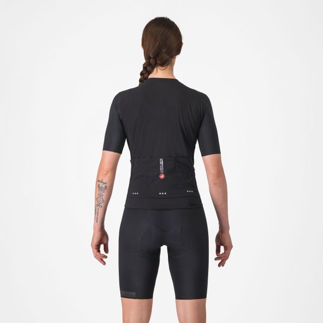 Castelli - pantaloni ciclism scurti cu bretele - Premio Evo W Dt Bibshort - 16-35 gr C - negru