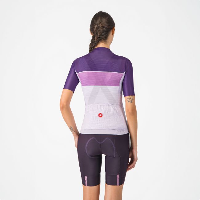 Castelli - pantaloni ciclism scurti cu bretele - Prima 2 Dt Bibshort - 16-35 gr C - negru | mov