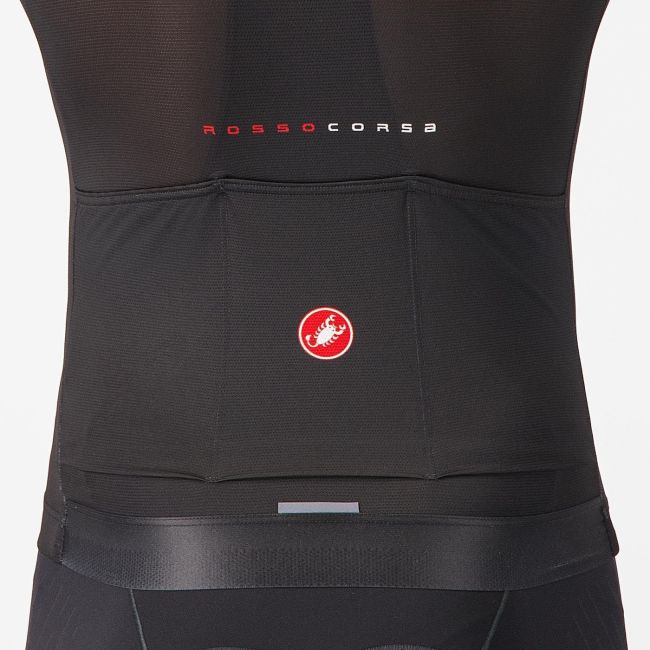 Castelli - tricou ciclism maneca scurta race fit - Aero Race 8S Jersey - 18-36 gr C - negru