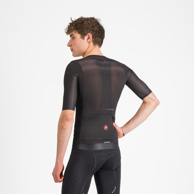 Castelli - tricou ciclism maneca scurta race fit - Aero Race 8S Jersey - 18-36 gr C - negru