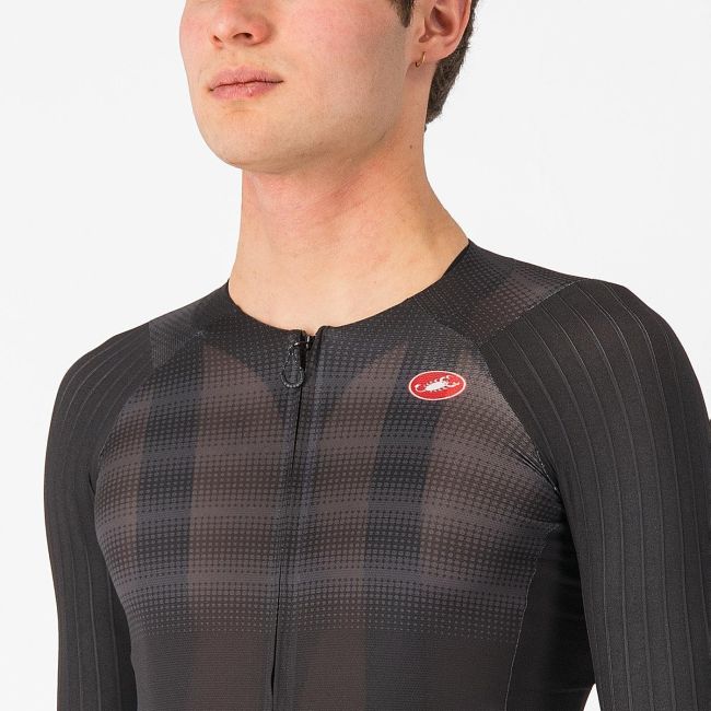 Castelli - tricou ciclism maneca scurta race fit - Aero Race 8S Jersey - 18-36 gr C - negru