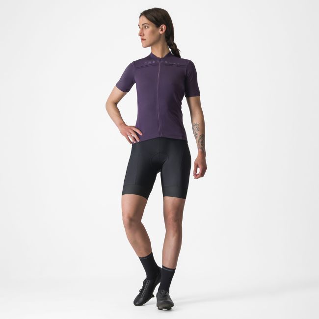 Castelli - tricou ciclism maneca scurta regular fit - Anima 4 W Jersey - 18-32 gr C - negru night Shade