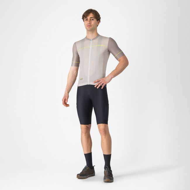 Castelli - tricou ciclism maneca scurta regular fit - Unlimited Endurance 2 Jersey - argintiu | verde lime