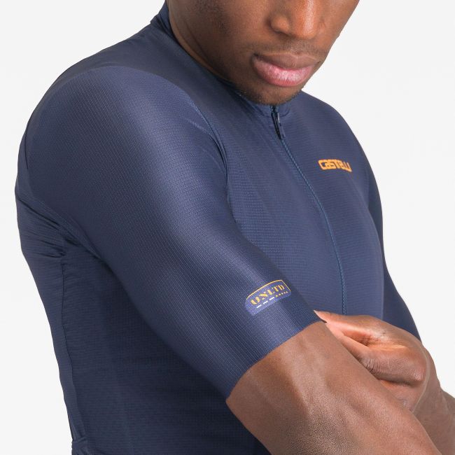 Castelli - tricou ciclism maneca scurta regular fit - Unlimited Entrata 3 Jersey - albastru belgian