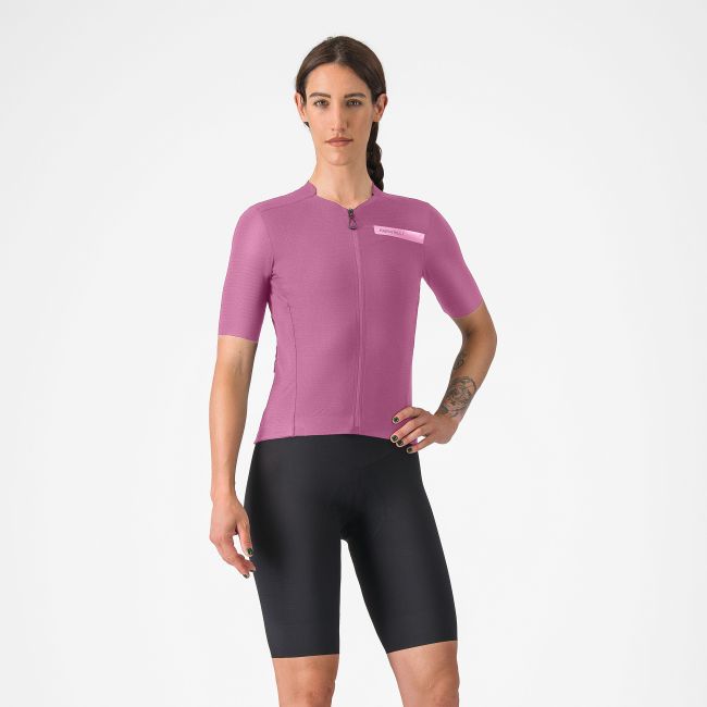 Castelli - tricou ciclism maneca scurta tailored fit - Premio Evo W Jersey - mov inchis