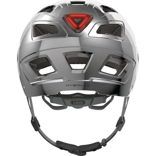Abus - casca ciclism Urban - HYBAN 2.0 - Chrome Silver