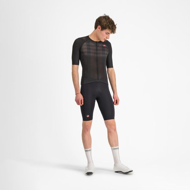 Castelli - tricou ciclism maneca scurta race fit - Aero Race 8S Jersey - 18-36 gr C - negru