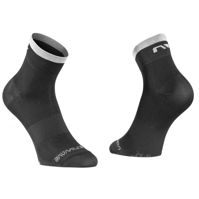 Northwave - sosete ciclism - Origin - inaltime 9 cm - negru-alb