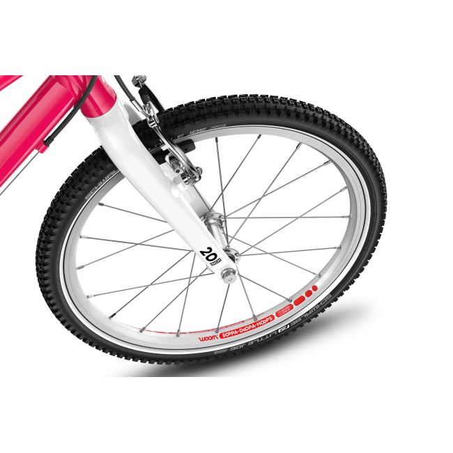 Bicicleta copii Woom 4 Go cu roti 20" roz Hot Pink