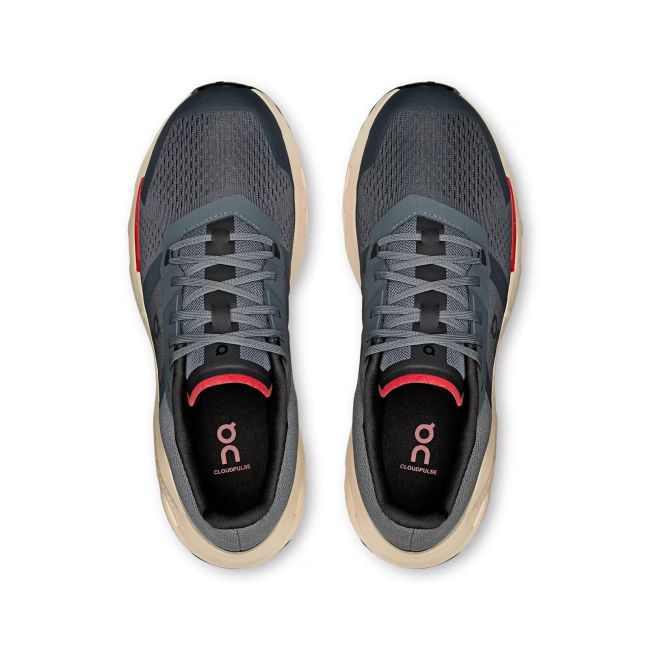 On - pantofi sport - Cloudpulse - gri | rosu