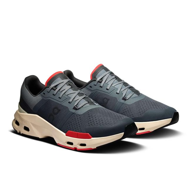 On - pantofi sport - Cloudpulse - gri | rosu